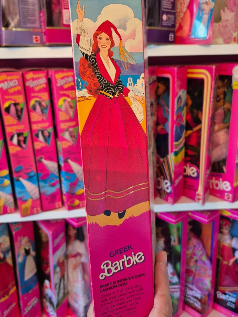 1985 Dolls of the World Greek Barbie NIB - Picture 4 of 8